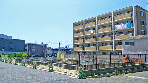 「(仮称)今宿3丁目障碍者グループホーム」新築工事現場